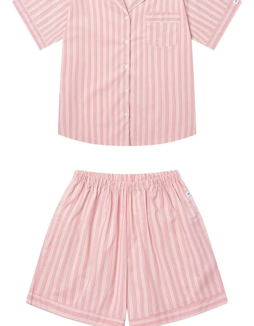 [곽민경 PICK] 오프아워 타이드리듬 글로시피치 반팔 잠옷 세트 (M / L / XL) 상세페이지 21